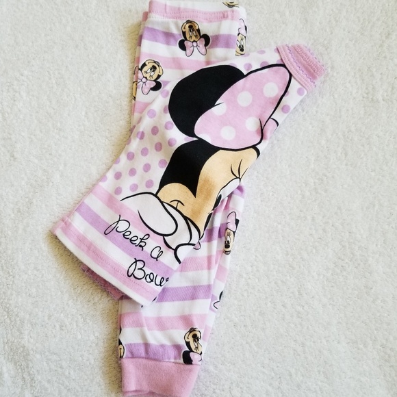 Disney Minnie Mouse 2 Piece Pajama Set 9 Month - Picture 2 of 2